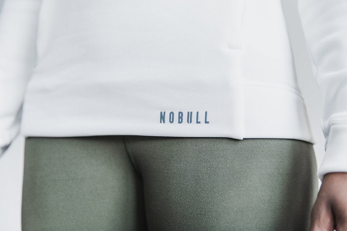 Nobull Performance Women's Hoodie White | Australia (WE0149)